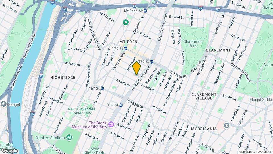 1299 Grand Concourse Mapa y Detalles de la Ubicación