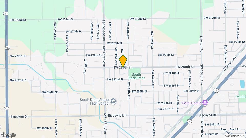 16460 SW 280th St Map and Location Details