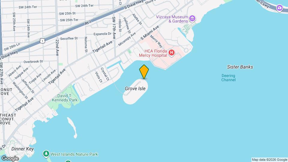 5 Grove Isle Dr, Unit 303 Mapa y Detalles de la Ubicación