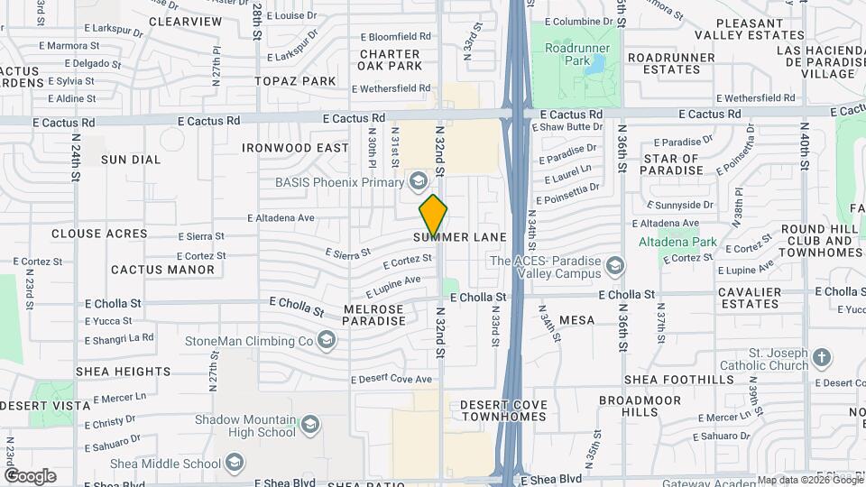 3141 E Sierra St Map and Location Details