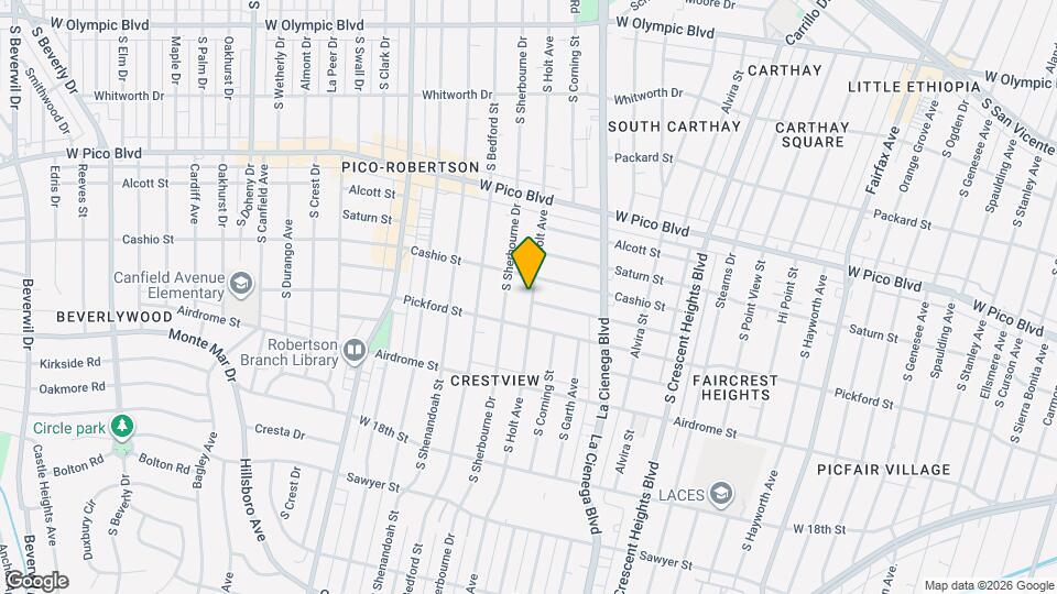 1519 S Holt Ave, Unit Holt Ave. Duplex Map and Location Details