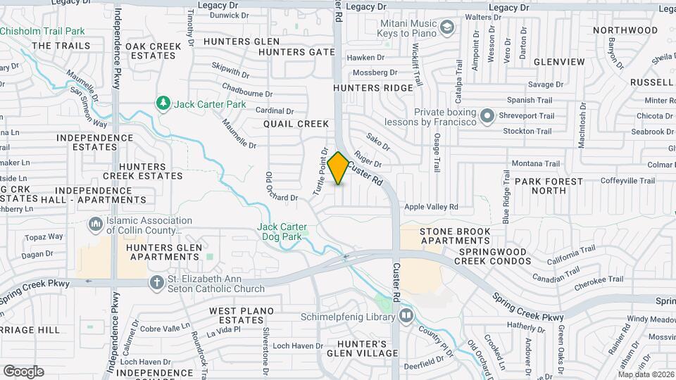 6513 Elkhurst Dr Map and Location Details