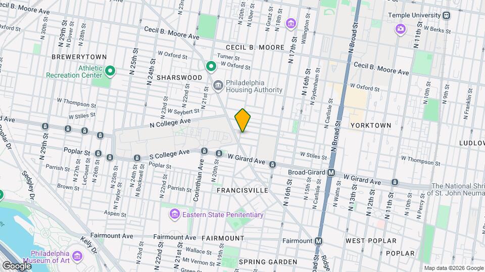 1239 N 19th St Map and Location Details