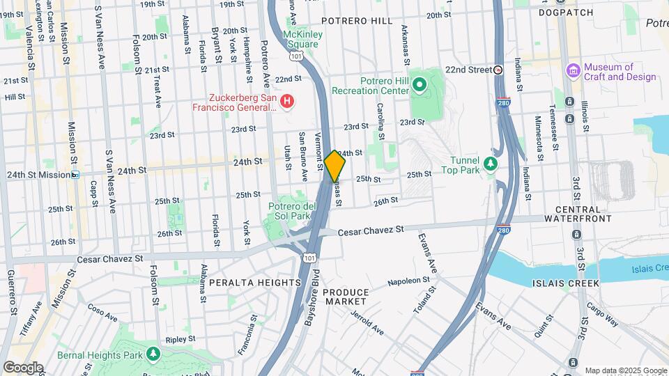 1414 Kansas St Map and Location Details