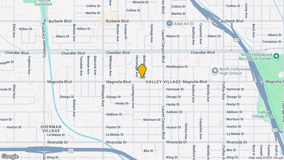 12267 Magnolia Blvd, Unit 3 Map and Location Details