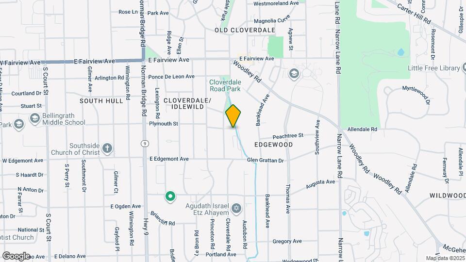 1026 Pershing St Map and Location Details