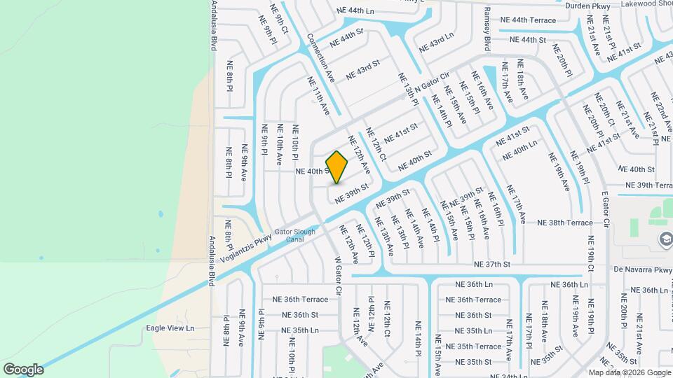 1106 NE 39th Terrace Map and Location Details