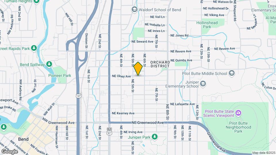 533 NE Olney Ave Map and Location Details