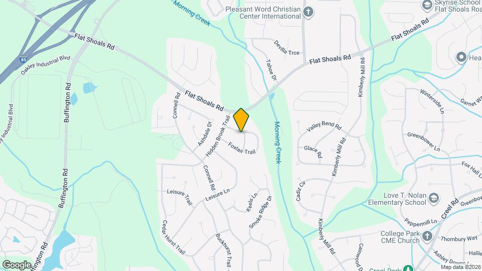 2595 Foxlair Trail Mapa y Detalles de la Ubicación