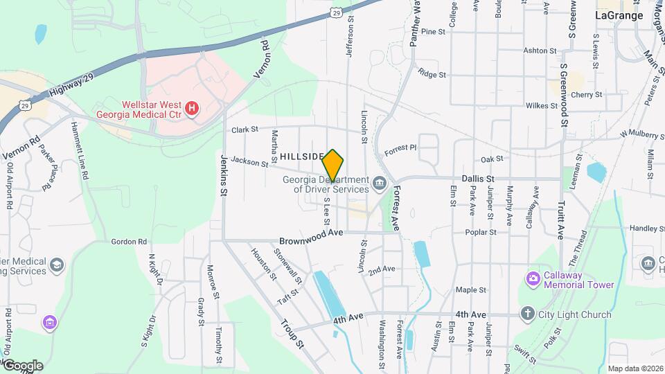 605 S Lee St Map and Location Details