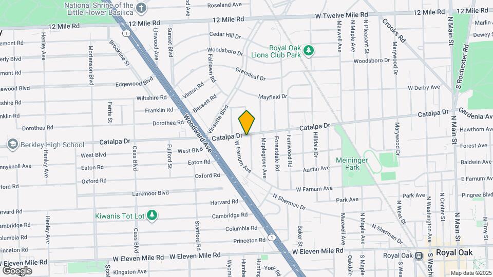 1607 Catalpa Dr Mapa y Detalles de la Ubicación