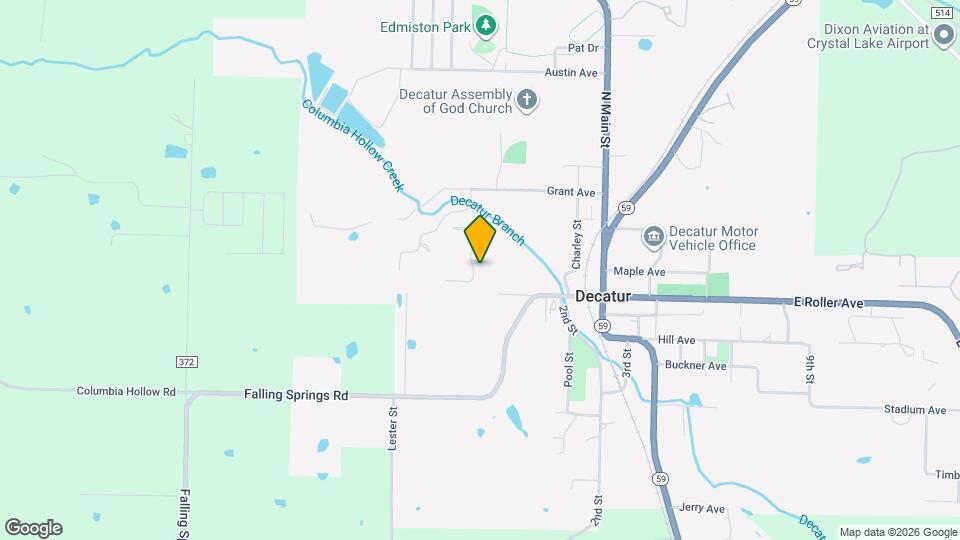 344 Grant Springs Dr Map and Location Details