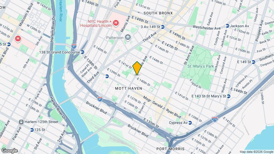 401 E 140th St Map and Location Details