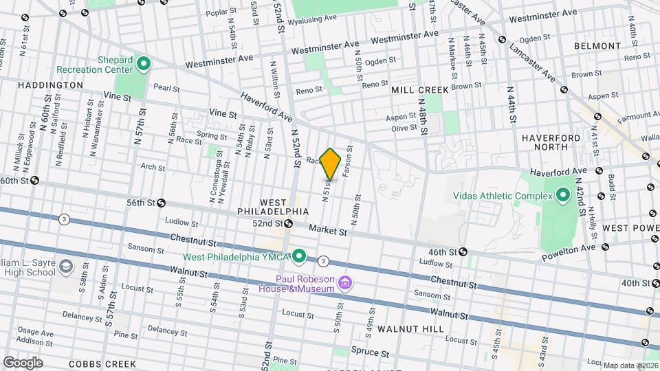 121 N 51st St Map and Location Details