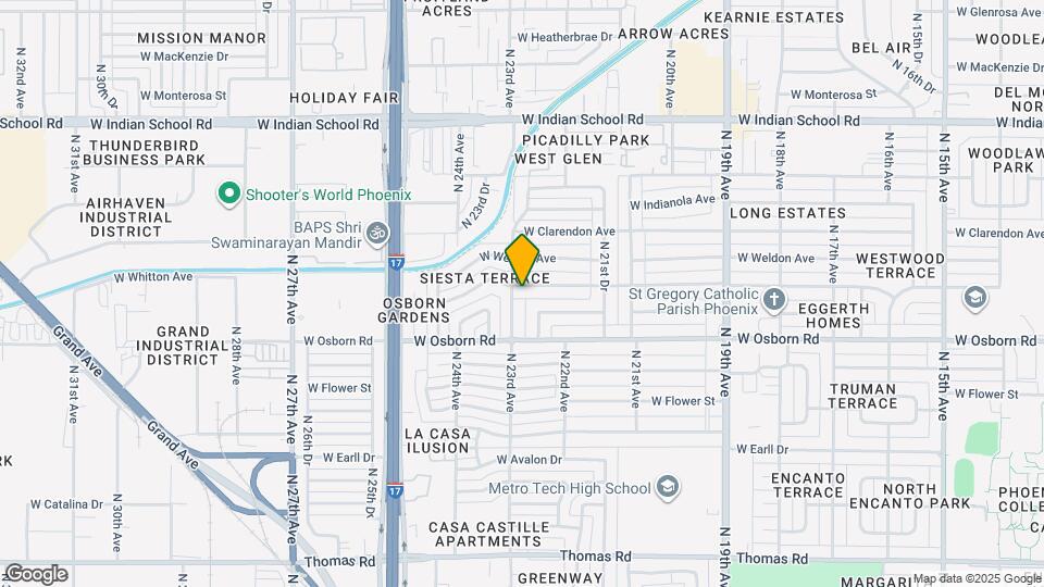 2241 W Whitton Ave Map and Location Details