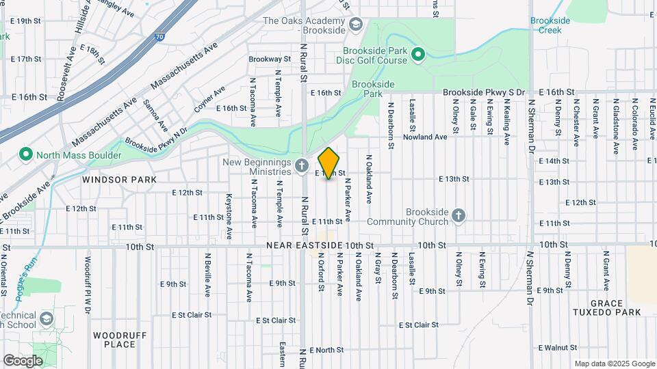 1223 N Oxford St Map and Location Details