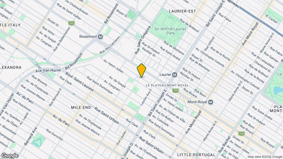 5198-5206 Drolet Rue Map and Location Details