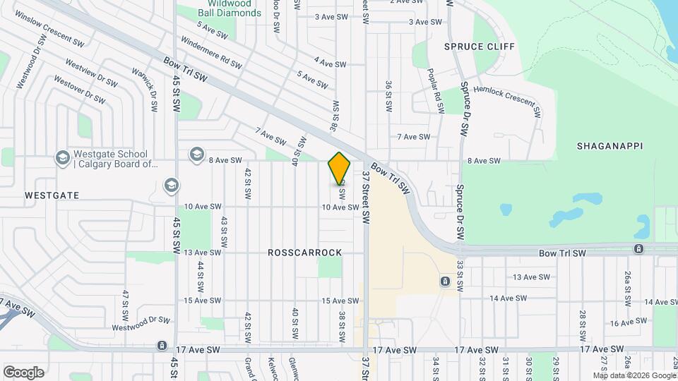 933 38 St SW Map and Location Details
