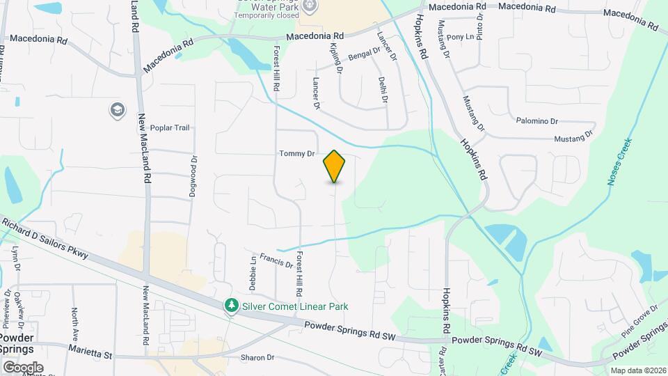 3532 Ponderosa Ln Mapa y Detalles de la Ubicación