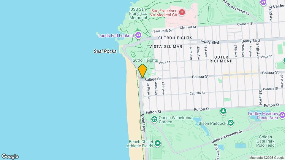 4846 Balboa St Map and Location Details