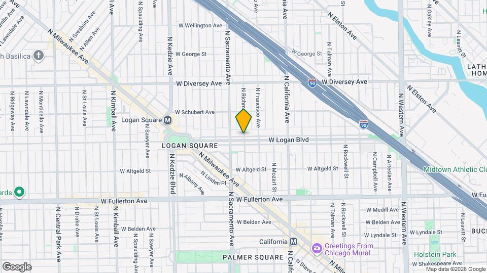 2936 W Logan Blvd Map and Location Details