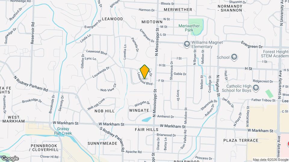 7706 Leawood Blvd Map and Location Details