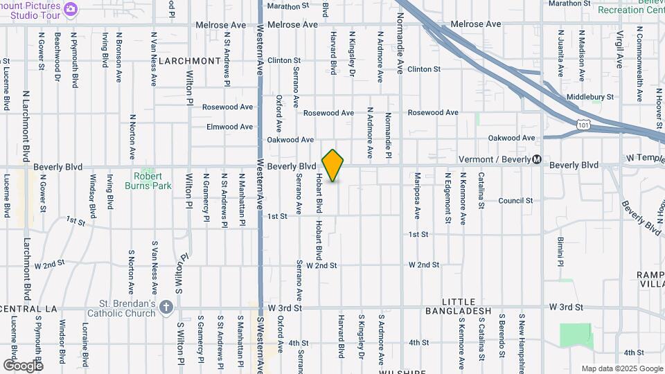 151 N Harvard Blvd Map and Location Details