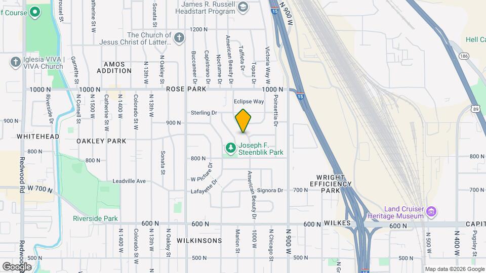 861 American Beauty Dr Map and Location Details