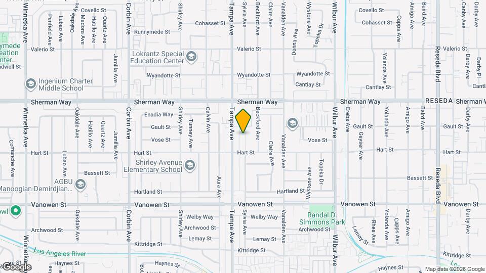 7039 Sylvia Ave Map and Location Details