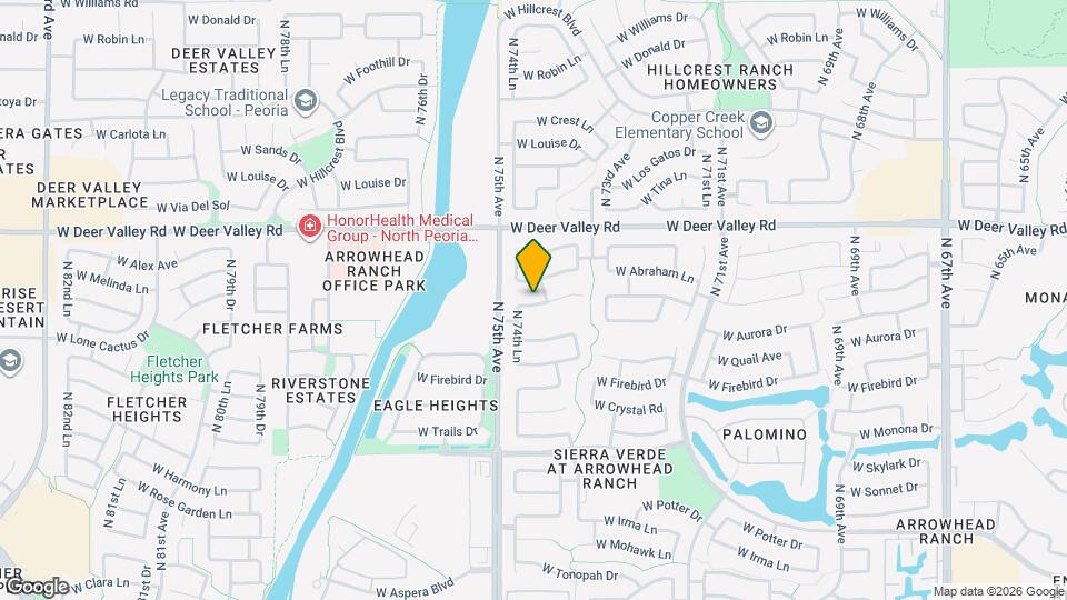 7464 W Lone Cactus Dr Map and Location Details