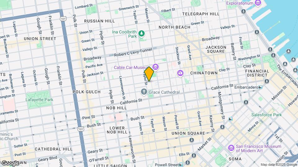 1175 Clay St Map and Location Details