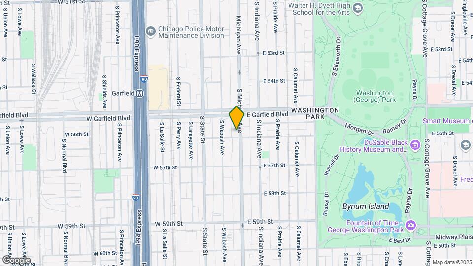 5534 S Michigan Ave Map and Location Details