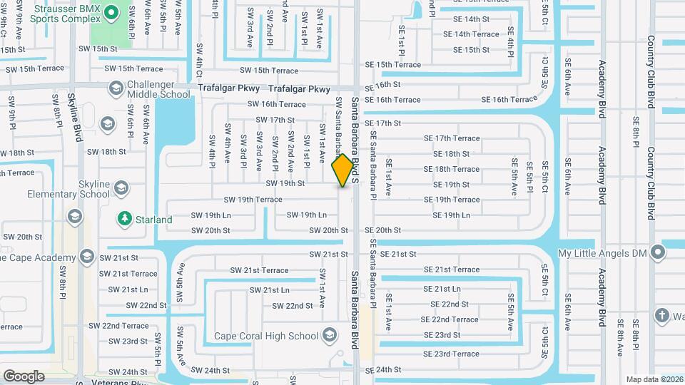 1909 SW Santa Barbara Pl Mapa y Detalles de la Ubicación