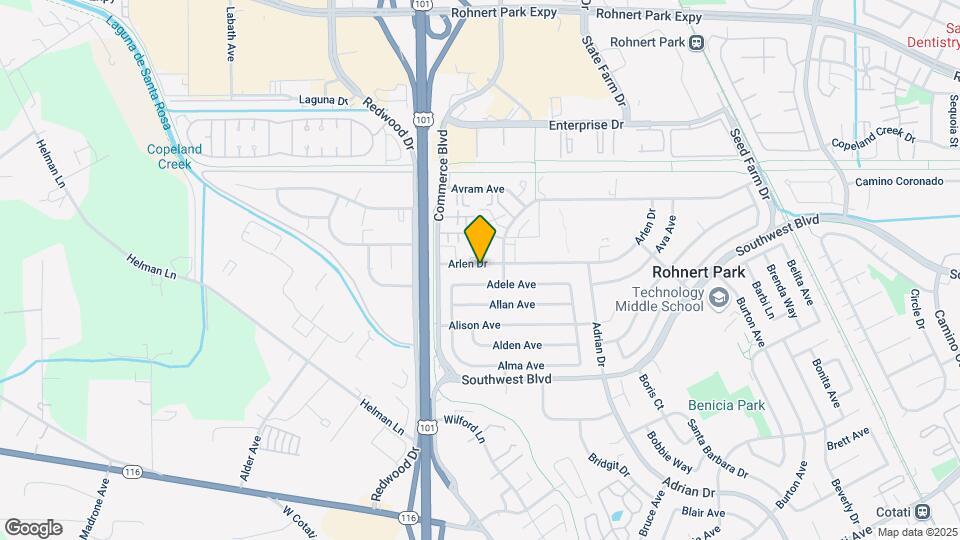 135 Arlen Dr Mapa y Detalles de la Ubicación