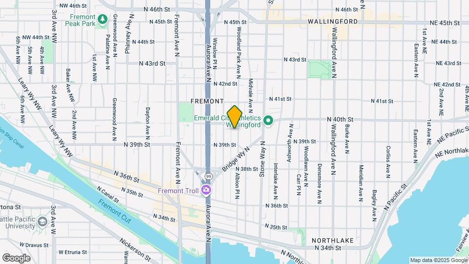 3927 Woodland Park Ave Map and Location Details