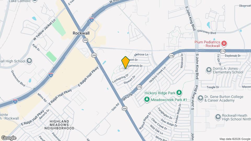 1433 Glenwick Dr Map and Location Details