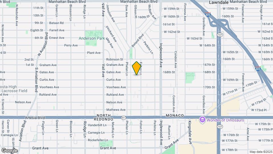 2517 Curtis Ave Map and Location Details