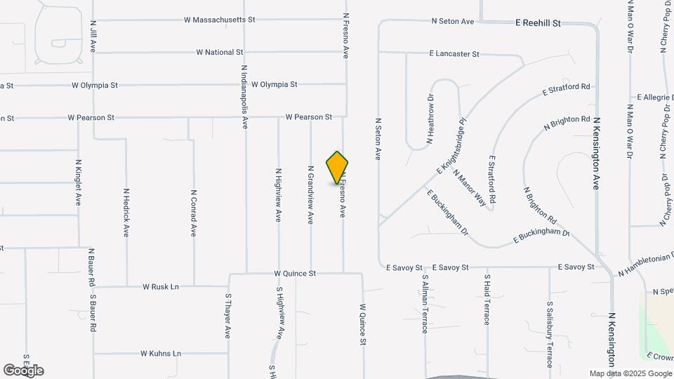 320 N Fresno Ave Map and Location Details