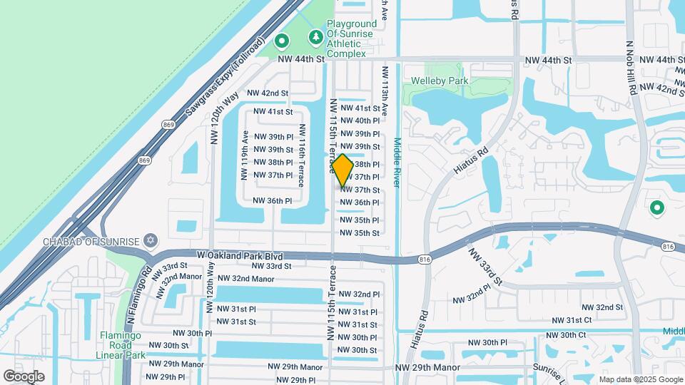 11460 NW 37th St Map and Location Details