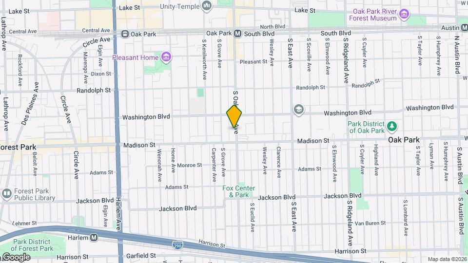 429 S Oak Park Ave Map and Location Details