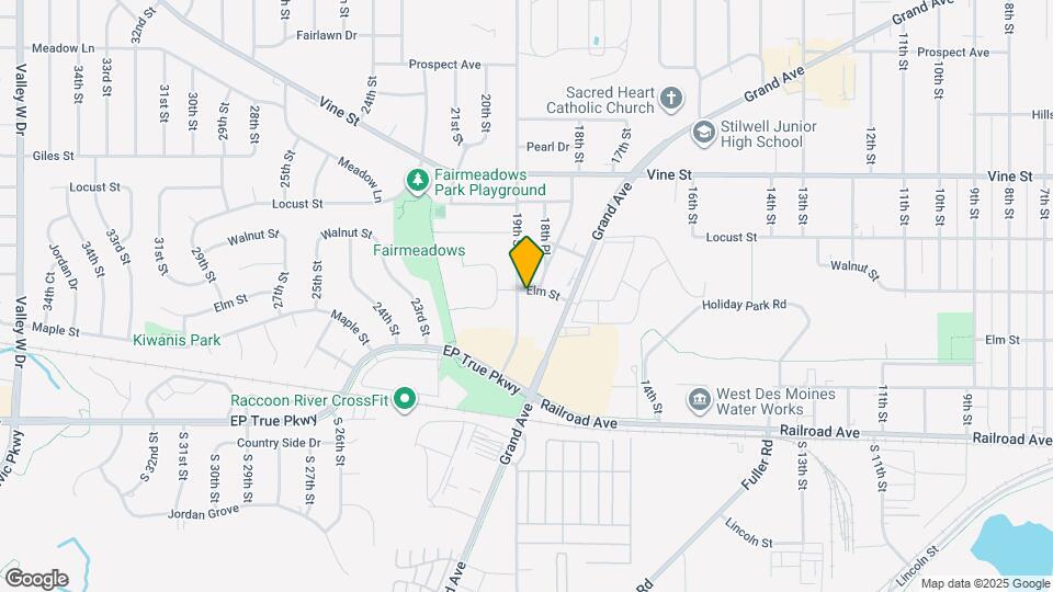 1808 Elm St Map and Location Details