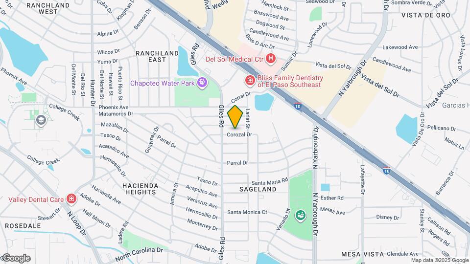 7821 Corozal Dr Map and Location Details