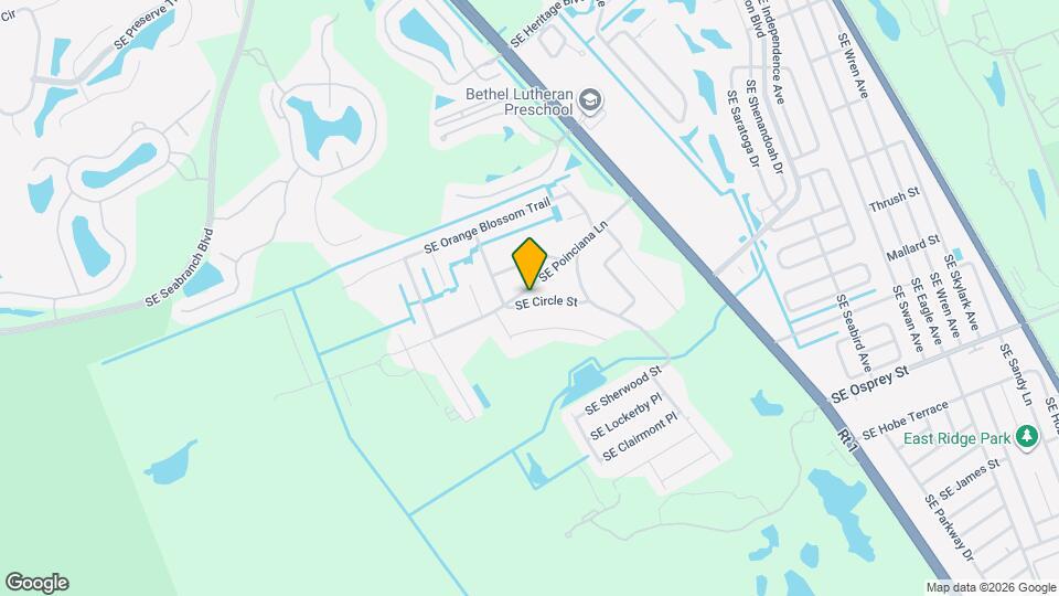 6205 SE Circle St Map and Location Details