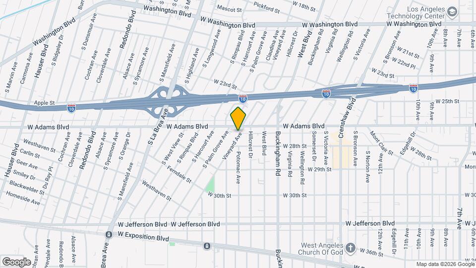 2617 Vineyard Ave Map and Location Details