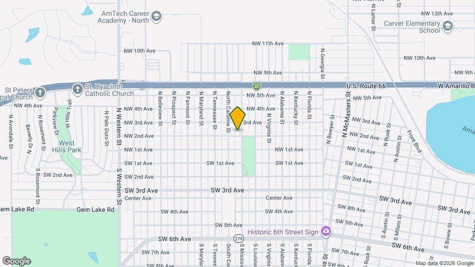201-205 N Mississippi St Map and Location Details