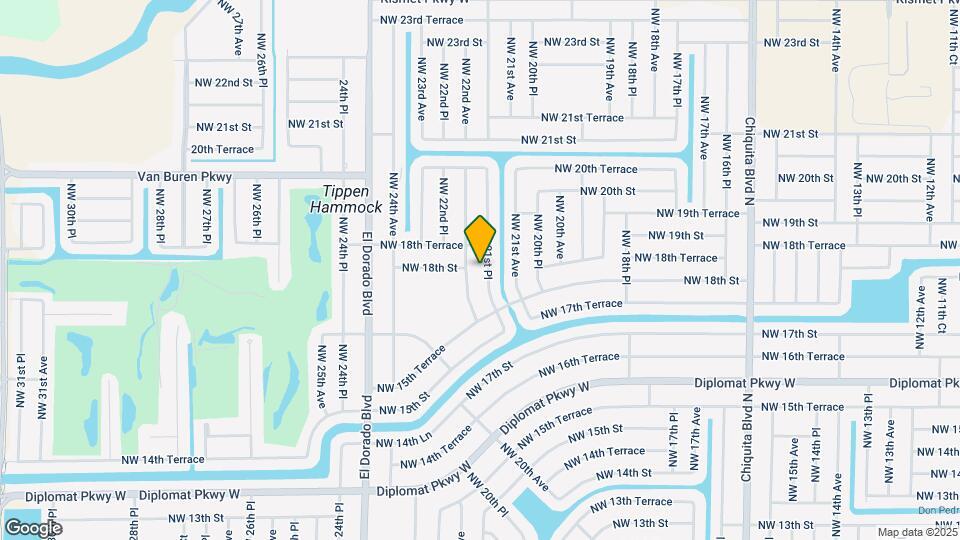 1526 NW 21st Pl Map and Location Details