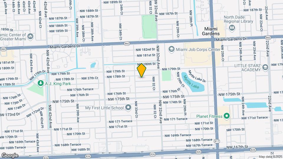 3321 NW 177th Terrace Map and Location Details