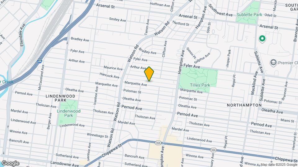 6307 Marquette Ave Map and Location Details