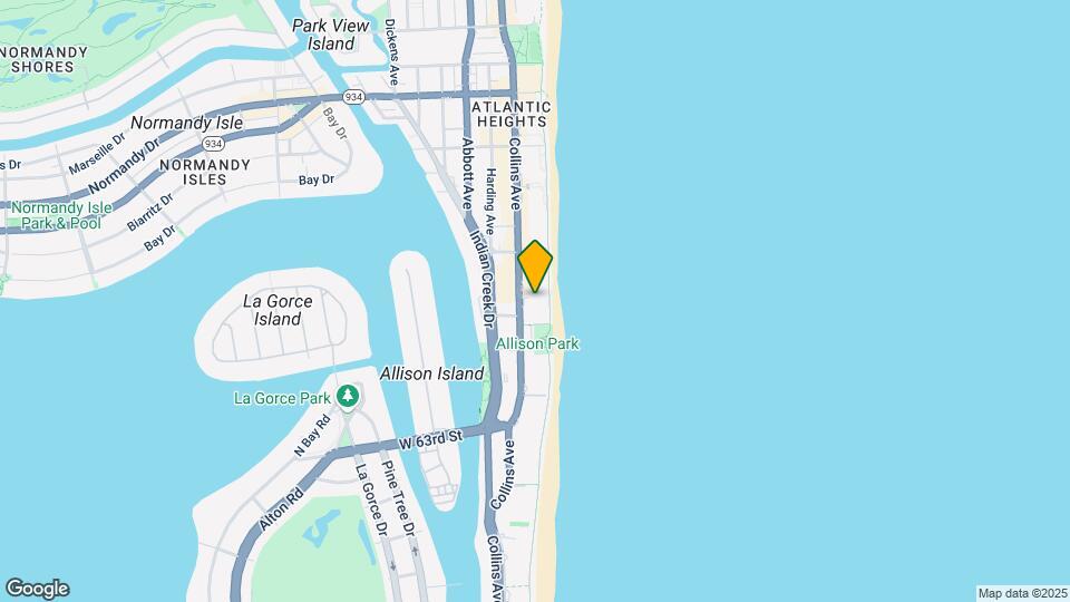 6551 Collins Ave Map and Location Details