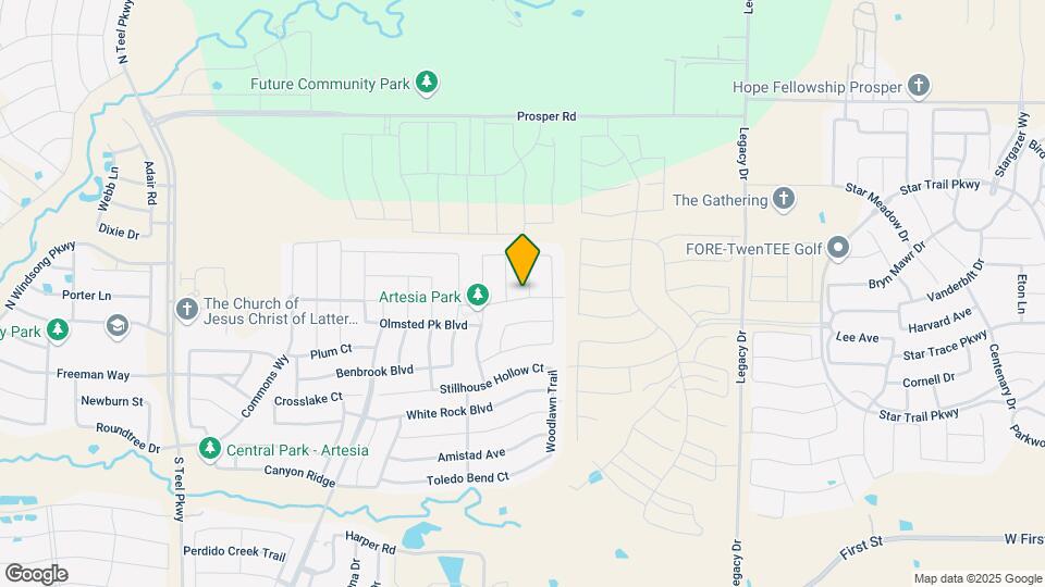 2301 Prospect Park Ln Map and Location Details